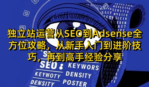 独立站运营从SEO到Adsense全方位攻略，从新手入门到进阶技巧，再到高手经验分享-铜臭网