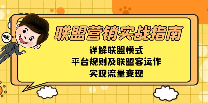 联盟营销实战指南，详解联盟模式、平台规则及联盟客运作，实现流量变现-铜臭网