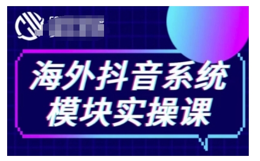 海外抖音Tiktok系统模块实操课，TK短视频带货，TK直播带货，TK小店端实操等-铜臭网
