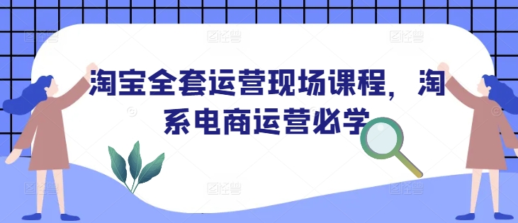 淘宝全套运营现场课程，淘系电商运营必学-铜臭网