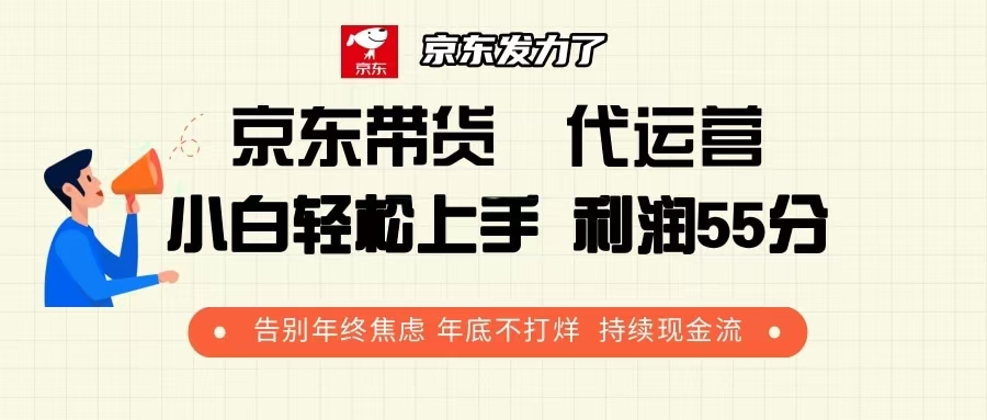 京东带货 代运营 利润55分 告别年终焦虑 年底不打烊 持续现金流-铜臭网