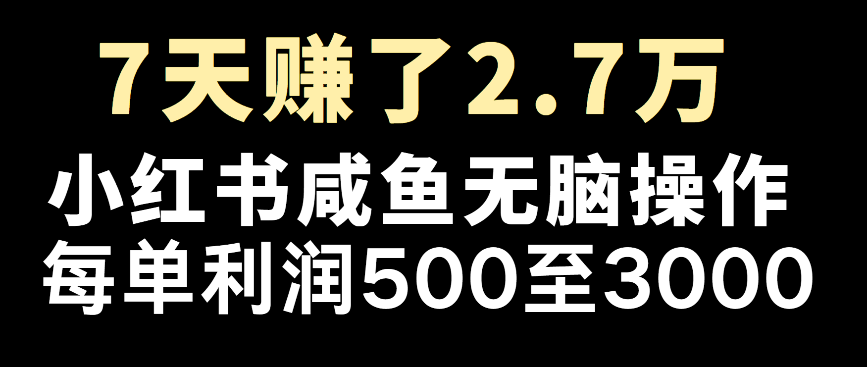 冷门暴利，超级简单的项目0成本玩法，每单在500至4000的利润-铜臭网