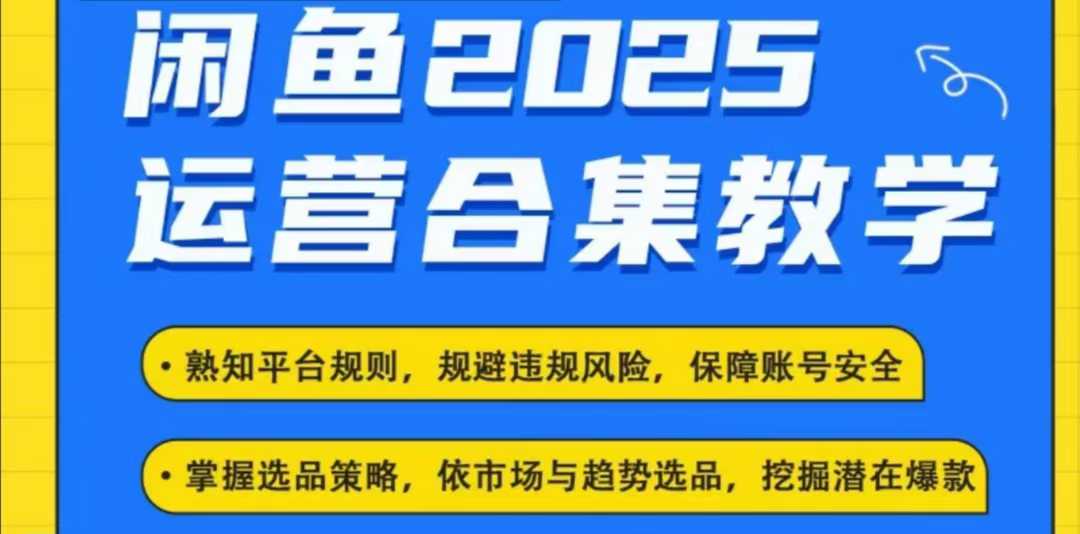 2025闲鱼电商运营全集，2025最新咸鱼玩法-铜臭网
