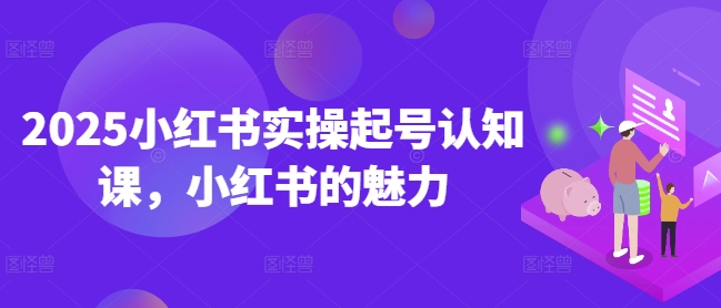 2025小红书实操起号认知课，小红书的魅力-铜臭网
