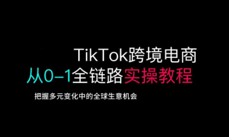 TikTok跨境电商从0-1全链路全方位实操教程，把握多元变化中的全球生意机会-铜臭网
