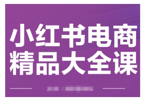 小红书电商精品大全课,快速掌握小红书运营技巧,实现精准引流与爆单目标,轻松玩转小红书电商(更新2月)-铜臭网