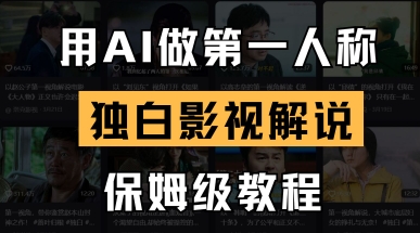 用AI做第一人称独白影视解说,手把手教学,保姆级教程-铜臭网