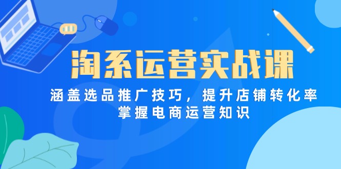 淘系运营实战课，涵盖选品推广技巧，提升店铺转化率，掌握电商运营知识-铜臭网