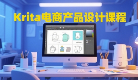 Krita电商产品设计课程，掌握从工具使用到创意落地的全链路设计能力-铜臭网