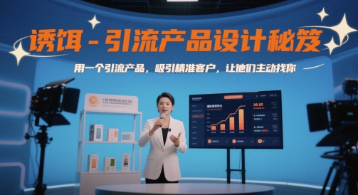 诱饵-引流产品设计秘笈，用一个引流产品，吸引精准客户，让他们主动找你-铜臭网