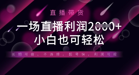半无人直播带货，一场利润数张，适合所有平台玩法，小白也可轻松-铜臭网