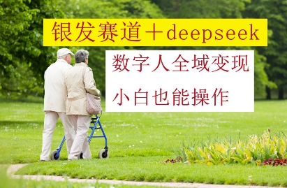 银发赛道+deepseek数字人全域变现，小白也能操作-铜臭网