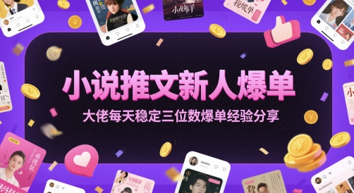 小说推文新人爆单大佬每天稳定三位数爆单经验分享-铜臭网