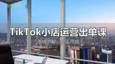 TikTok小店运营出单课，从开店选品、运营出单、发货回款，进行全流程讲解-铜臭网