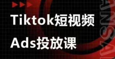Ads视频投放课,tiktok短视频广告投放课-铜臭网