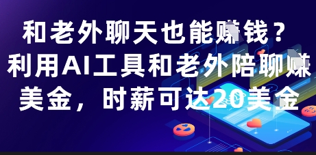 和老外聊天也能挣钱？利用AI工具和老外陪聊挣美金，时薪可达20刀-铜臭网
