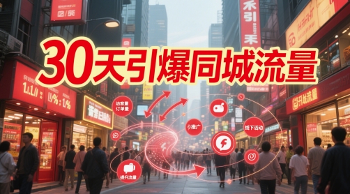 30天引爆同城流量：团购篇 认知篇 流量篇 来客篇 达人篇 老板人设IP篇 投流篇-铜臭网