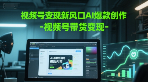 视频号变现新风口AI爆款创作-视频号带货变现-铜臭网
