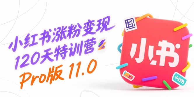 小红书涨粉变现120天特训营Pro版11.0：从0到1掌握平台运营,内容制作和变现-铜臭网