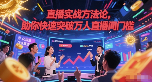直播实战方法论，助你快速突破万人直播间门槛-铜臭网