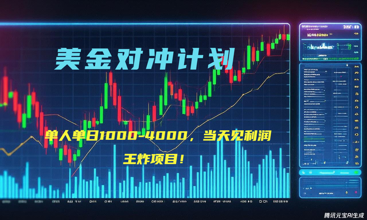 2025年最暴力项目“美金先登计划”最新最强对冲战法，每日实际收益1K-4K-铜臭网