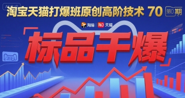 淘宝天猫打爆班原创高阶技术第70期：标品干爆-铜臭网