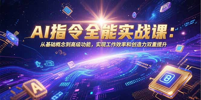 AI指令全能实战课：从基础概念到高级功能，实现工作效率和创造力双重提升-铜臭网