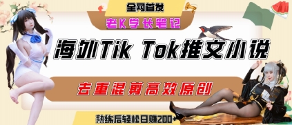 海外tiktok小说推文暴力项目,高停留率,高转化率,上手后一天搞顿饭钱不是问题-铜臭网