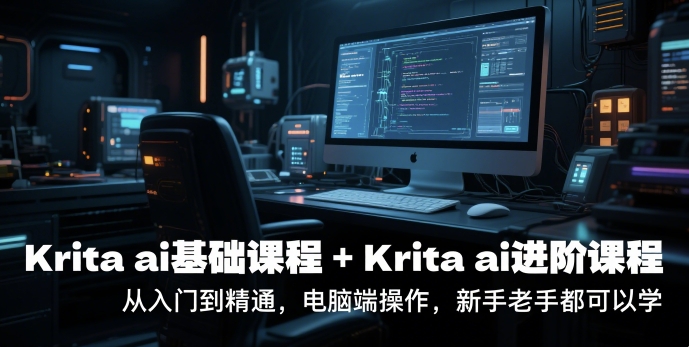 krita ai基础课程+Krita ai进阶课程，从入门到精通，电脑端操作，新手老手都可以学-铜臭网