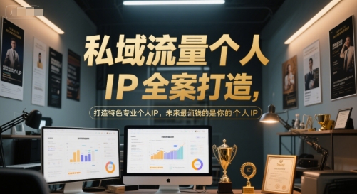 私域流量个人IP全案打造，打造特色专业个人IP，未来最值钱的是你的个人IP-铜臭网