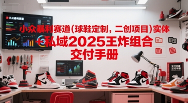小众暴利赛道(球鞋定制，二创项目)实体+私域2025王炸组合  交付手册-铜臭网