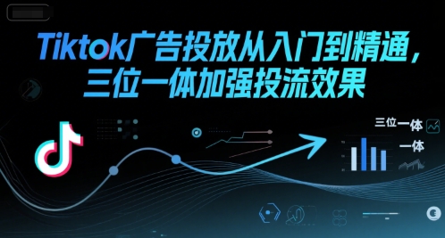 Tiktok广告投放从入门到精通，三位一体加强投流效果-铜臭网