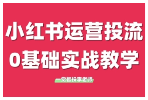 小红书运营投流，小红书广告投放从0到1的实战课，学完即可开始投放(更新)-铜臭网