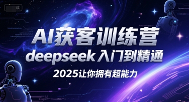 AI获客训练营，deepseek入门到精通，2025让你拥有超能力-铜臭网