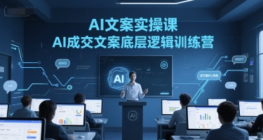 AI文案实操课,AI成交文案底层逻辑训练营-铜臭网