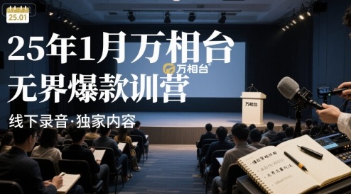 25年1月万相台无界爆款特训营线下录音-铜臭网