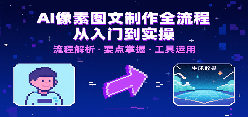 AI像素图文制作全流程：内容要点、文案选择及所用工具，助你快速入局-铜臭网