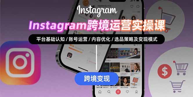 Instagram跨境运营实战：平台认知/账号运营/内容优化/选品策略及变现模式-铜臭网