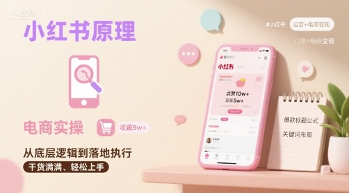 小红书原理以及详细实操流程，小红书电商教程-铜臭网