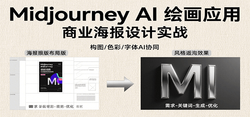 Midjourney AI绘画应用，关键词指令解析、漫画头像制作、海报设计、3D人物生成等-铜臭网