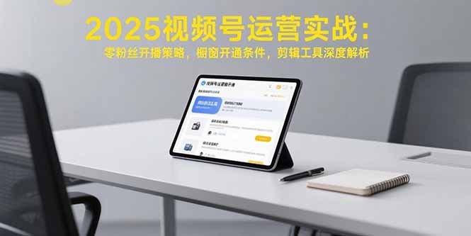 2025视频号运营实战：零粉丝开播策略，橱窗开通条件，剪辑工具深度解析-铜臭网