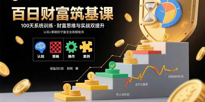 百日财富筑基课：认知+策略+实操+案例拆解  实现从创富到守富全周期能力-铜臭网