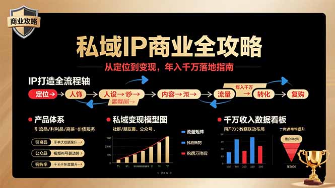 私域IP商业全攻略，从定位到变现，年入千万落地指南-铜臭网