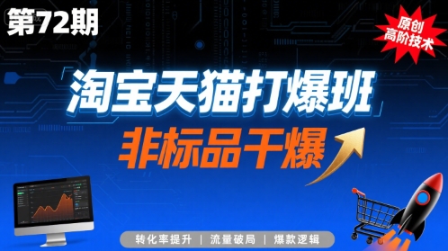 淘宝天猫打爆班原创高阶技术第72期，非标品干爆-铜臭网