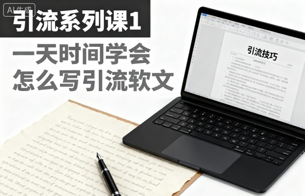 引流系列课1，一天时间学会怎么写引流软文-铜臭网