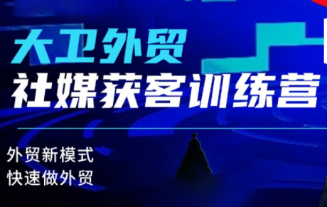 大卫老师·外贸社媒获客独家训练营(更新10月)-铜臭网
