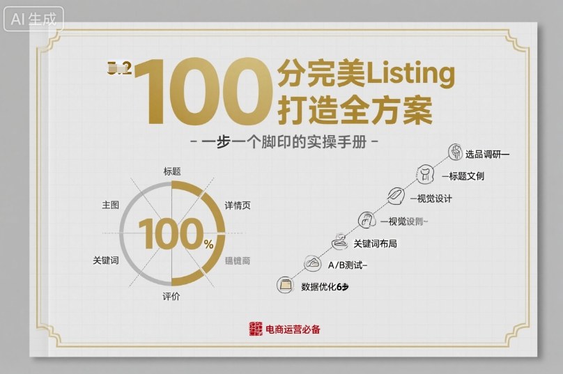 100分完美Listing打造全方案，想要完美listing必须是需要一步一个脚印的-铜臭网