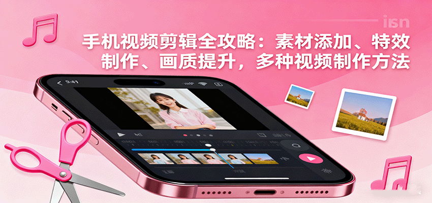 手机视频剪辑全攻略：素材添加、特效制作、画质提升，多种视频制作方法-铜臭网