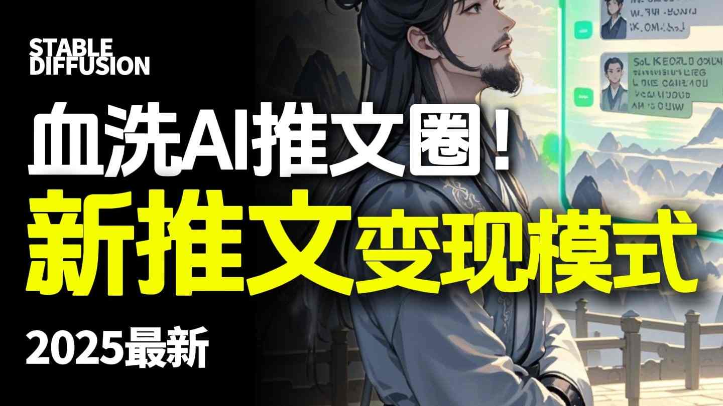 最新AI动态电影漫画小说推文，全流程实操教学，小白也能月入1W+-铜臭网