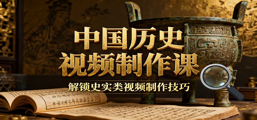 中国历史视频制作课：疆域地图集+参考文案+练习素材，解锁史实类视频制作技巧-铜臭网